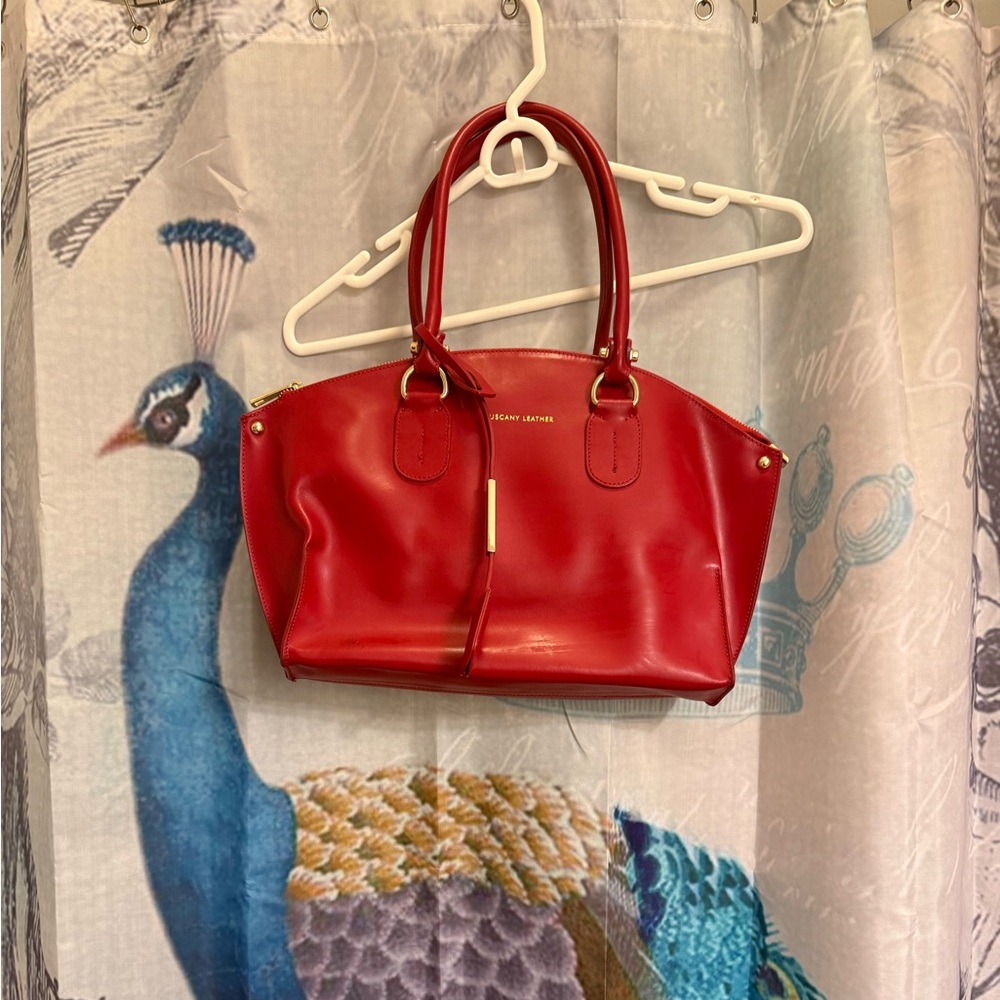 Red Leather Tuscany Leather Bag - Final Reduction! Great price.